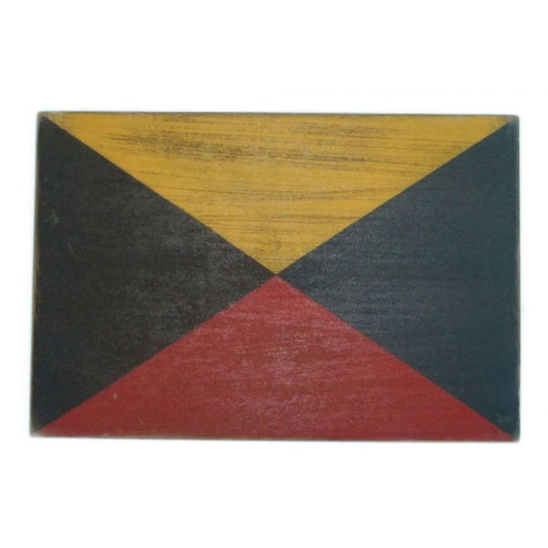 Trinx Letter Wooden Nautical Alphabet Flag Wall Décor & Reviews Wayfair